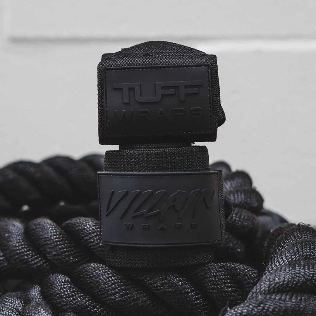 24" Villain Wrist Wraps - Blackout