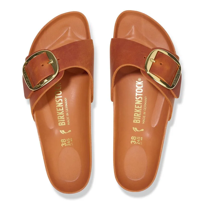 BIRKENSTOCK- MADRID OILED LEATHER BIG BUCKLE SANDAL