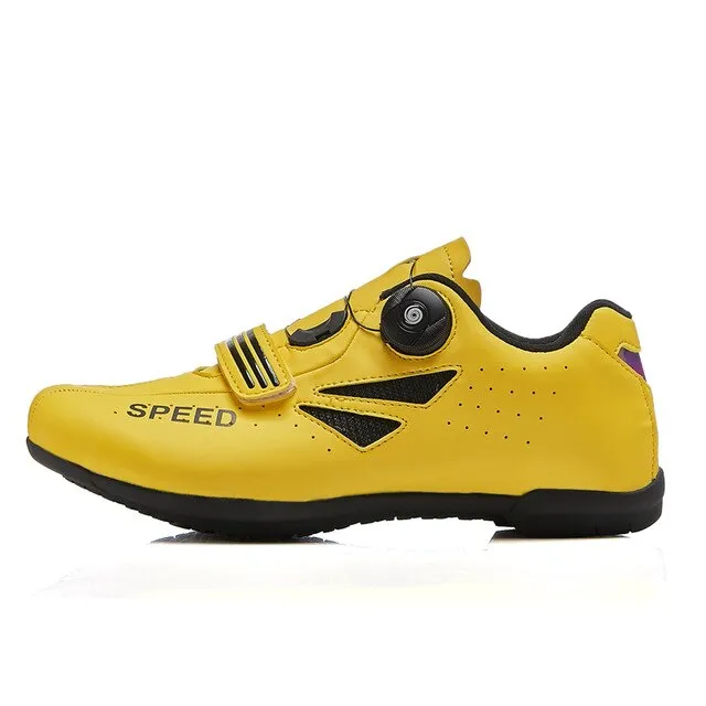 Breathable Pro Self-Locking Cycling Shoes Unisex Road Bike Bicycle Shoes Ultralight Racing Sneakers Zapatos Ciclismo