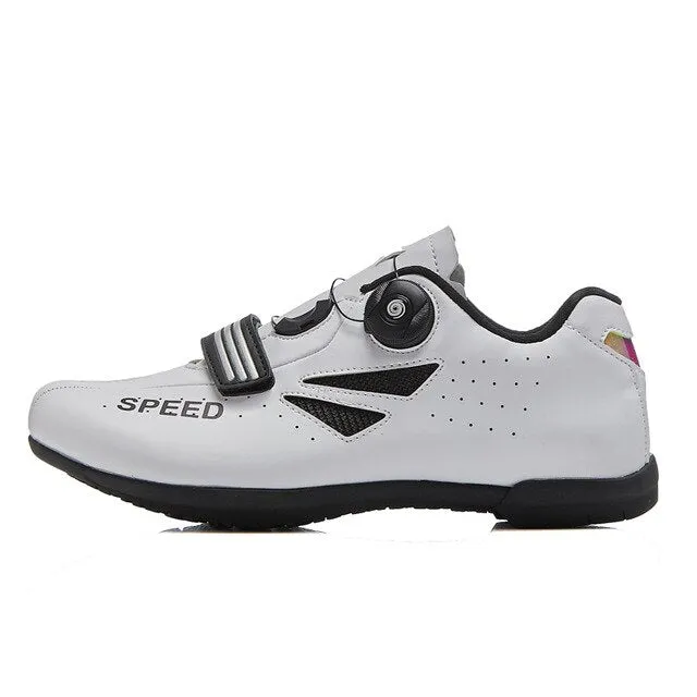 Breathable Pro Self-Locking Cycling Shoes Unisex Road Bike Bicycle Shoes Ultralight Racing Sneakers Zapatos Ciclismo