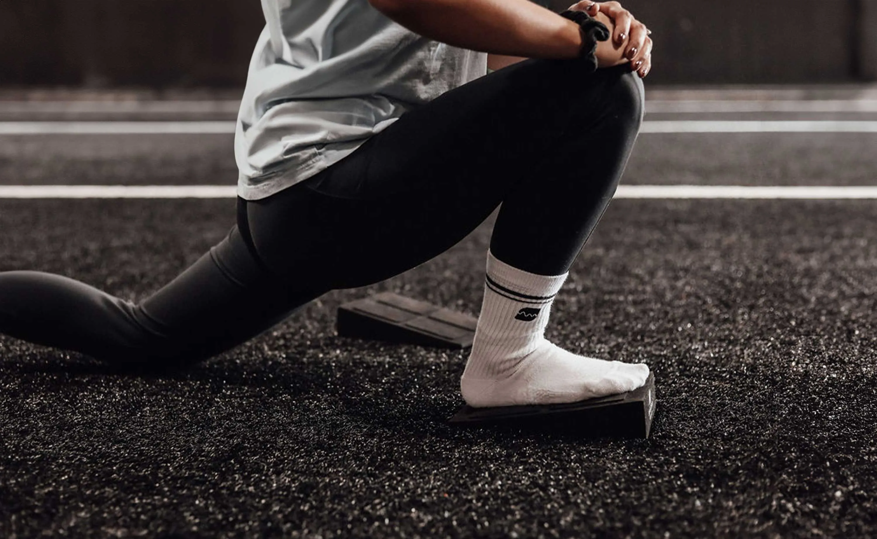 Crew Socks Wide Toe Box (1 Pair Pack) - White