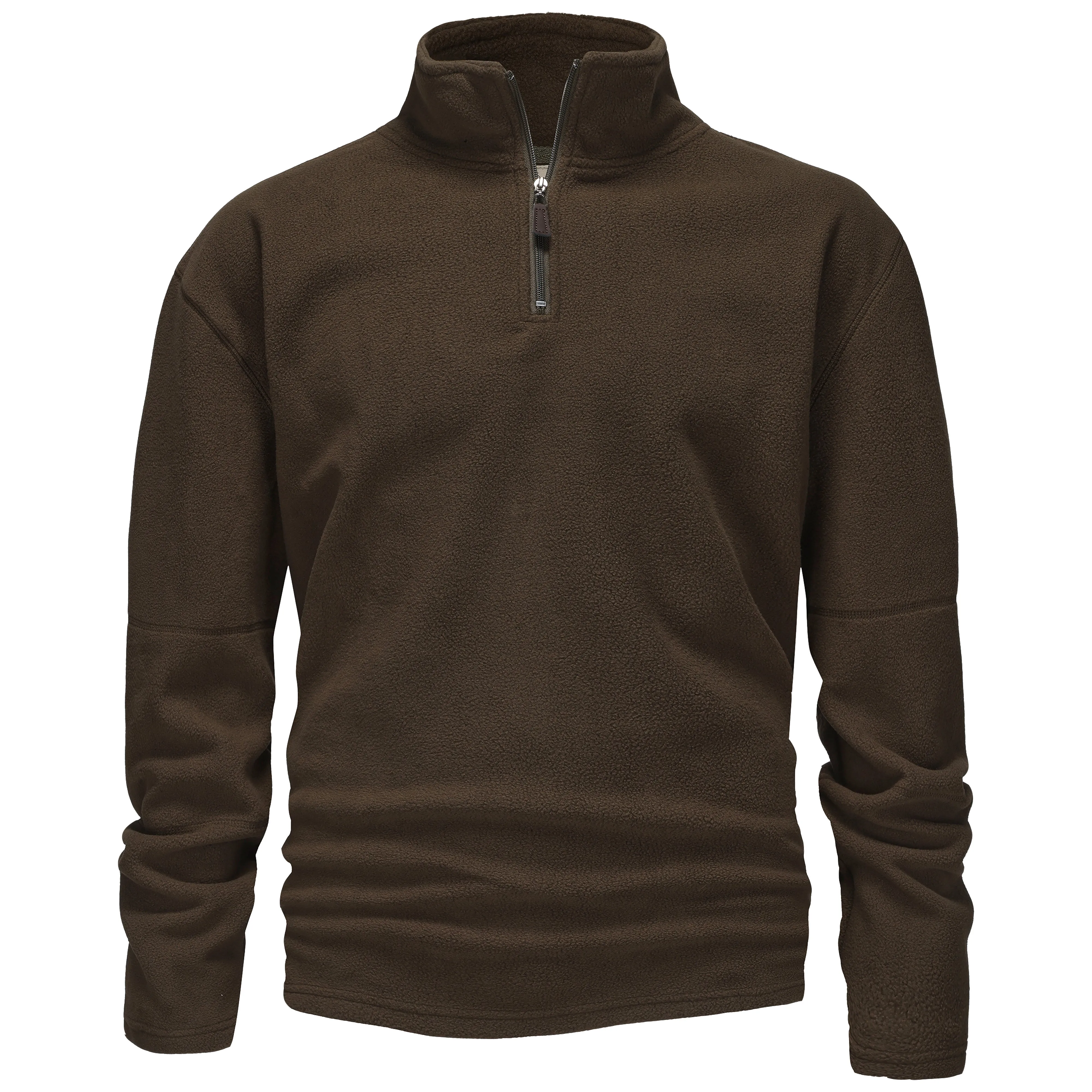 Mens 1/4 Zip Fleece Jumper - Grey
