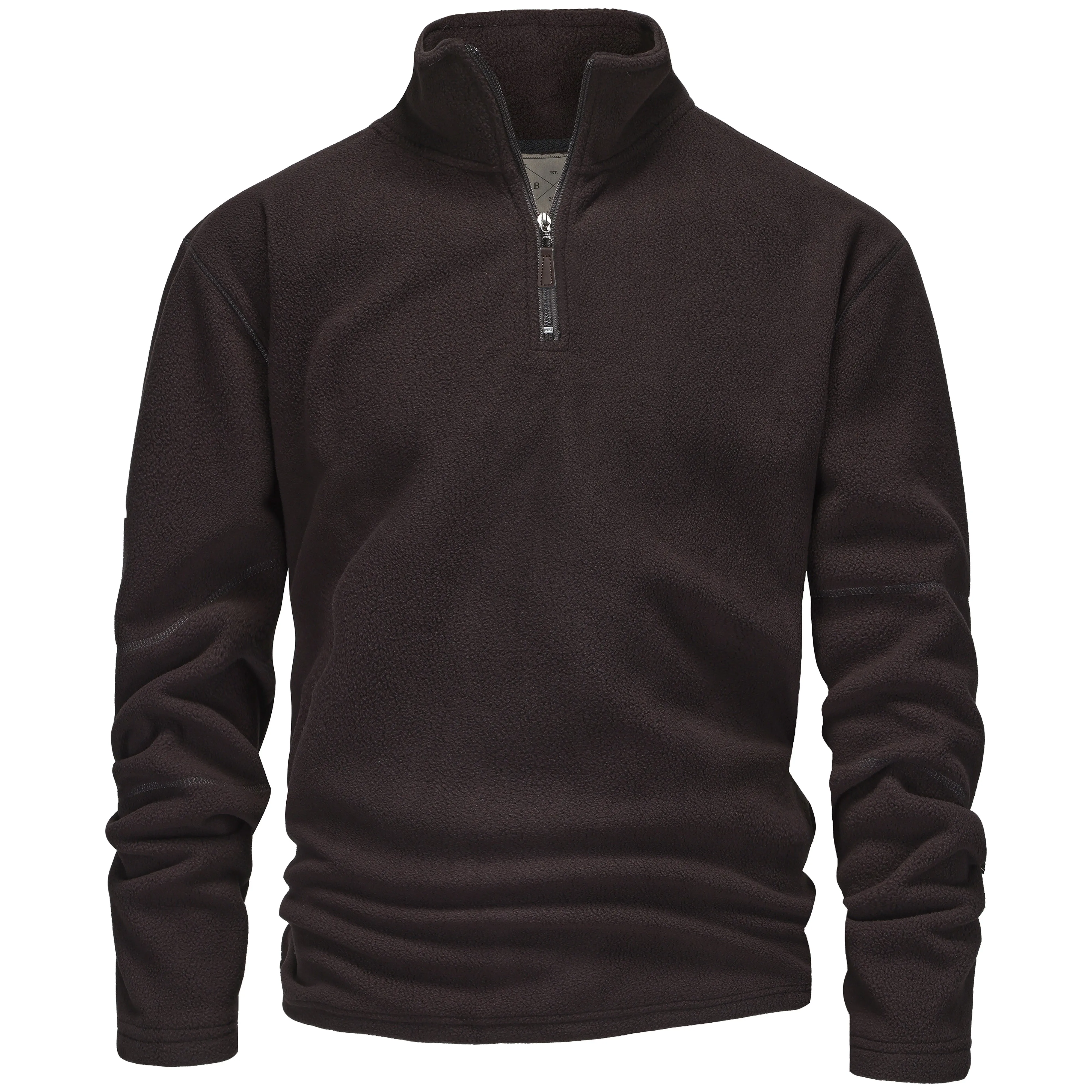 Mens 1/4 Zip Fleece Jumper - Grey