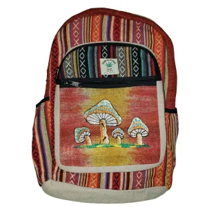 Multi-Color Hemp Backpack - Pure Himalayan Hemp (THC Free)