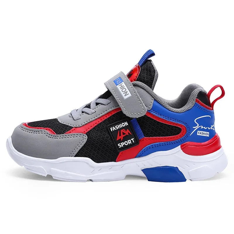new children's shoes boy Sneakers leather waterproof sports running shoes
