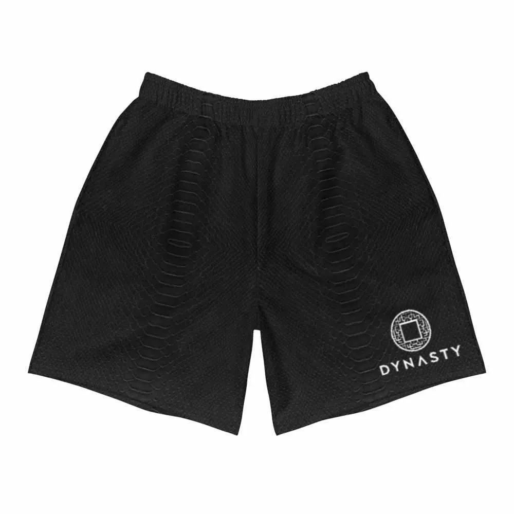 Snake Skin Active Training Workout Shorts (Black)