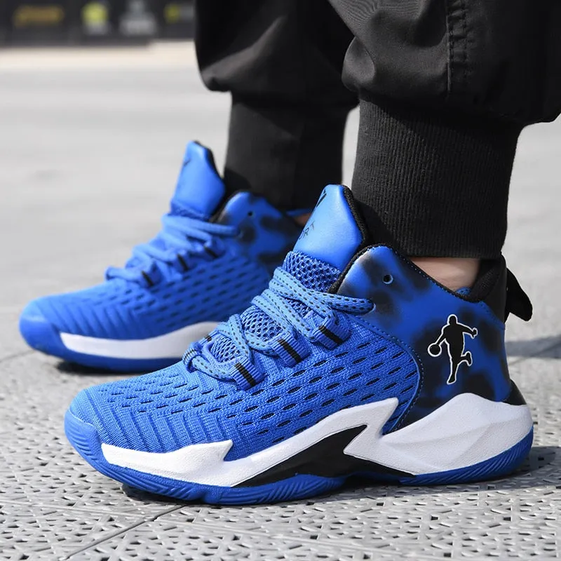 Thick Sole Soft Boys Basketball Shoes Non-slip