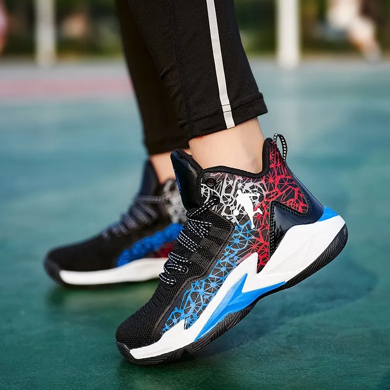 Thick Sole Soft Boys Basketball Shoes Non-slip