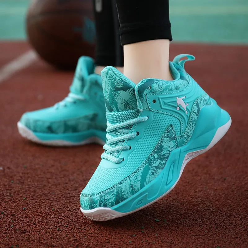 Thick Sole Soft Boys Basketball Shoes Non-slip