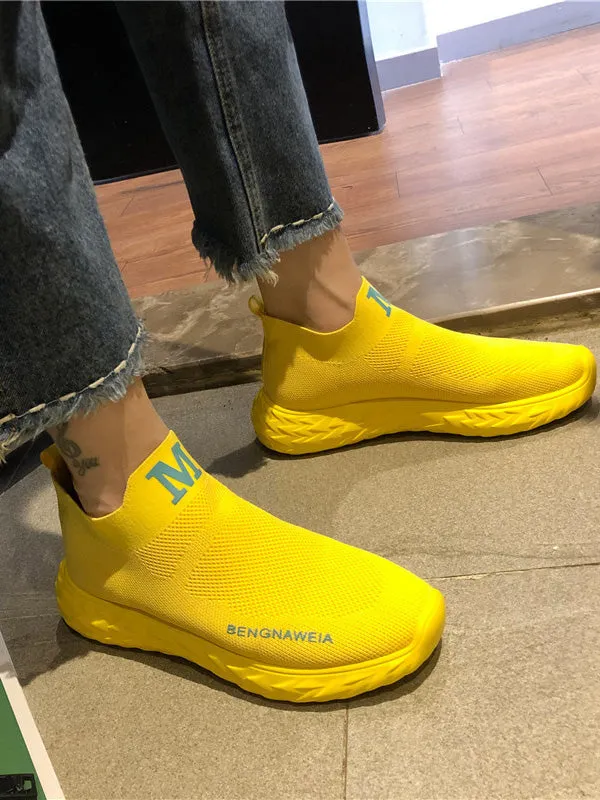 Trendy Breathable Mesh Stretch Cloth Sneakers